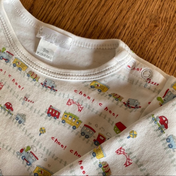 EUC Kissy Kissy All Aboard long sleeved onesie - Picture 5 of 10